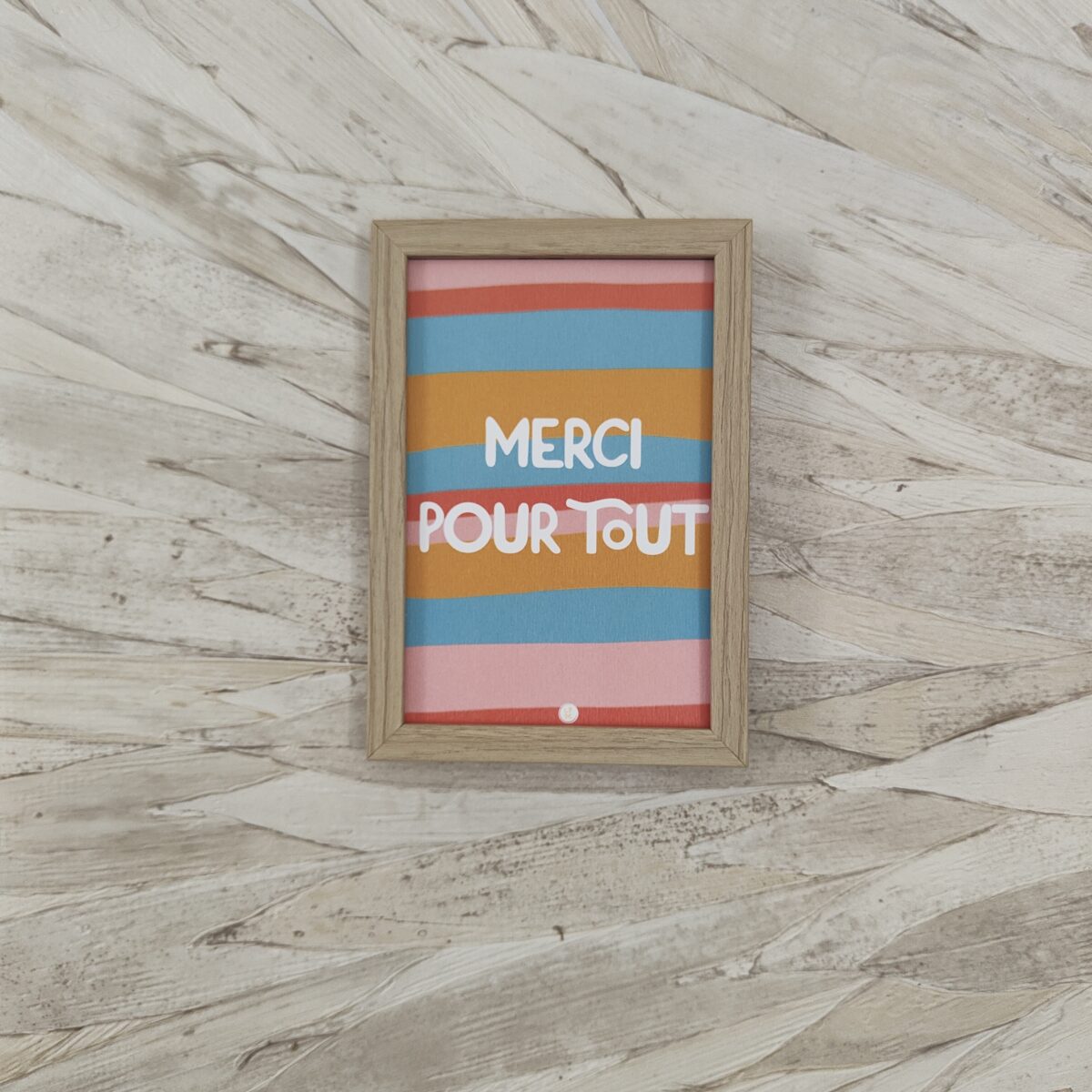 Carte « Merci pour tout »