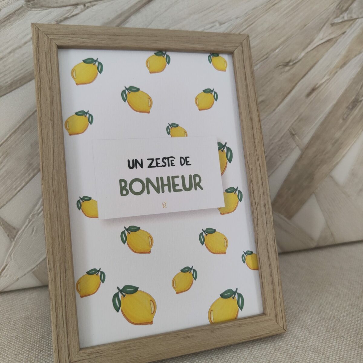 Carte postale « Zeste de bonheur »